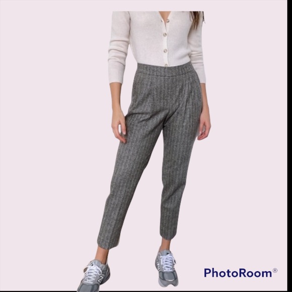 Aritzia Babaton Cohen Pants Wool Blend Gray Size 6 - Picture 2 of 11